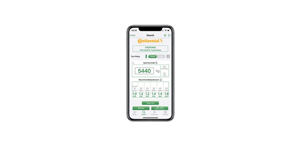 Continental Agro Tyre Pressure App