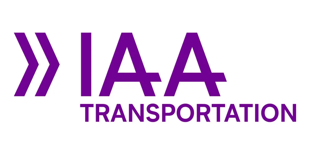 IAA Transportation logo in purple with a white background