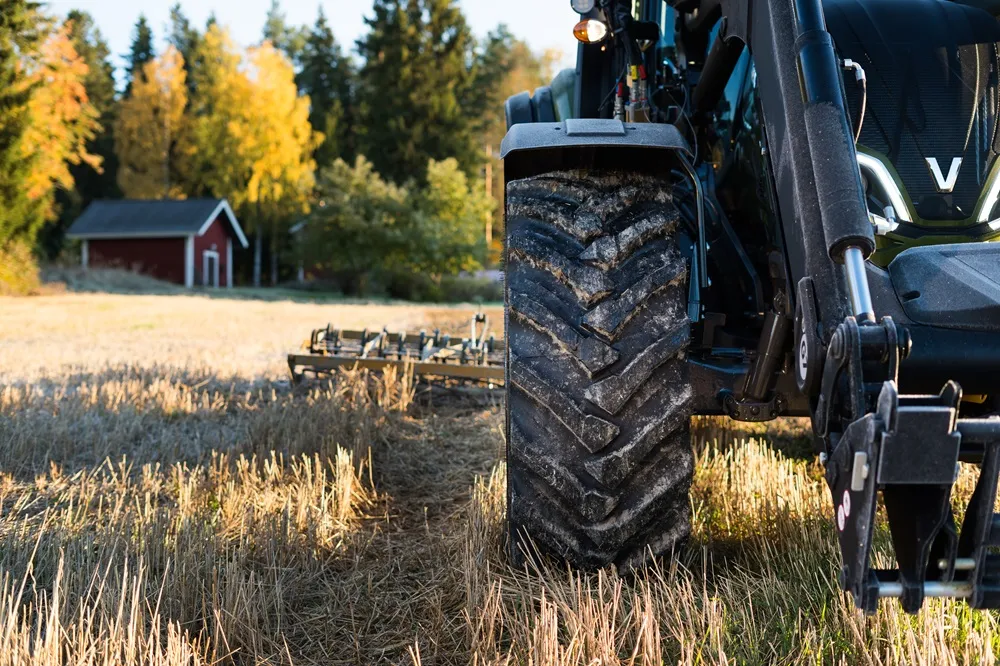 Nokian Tyres Soil King Series Tyre on a tractor back view