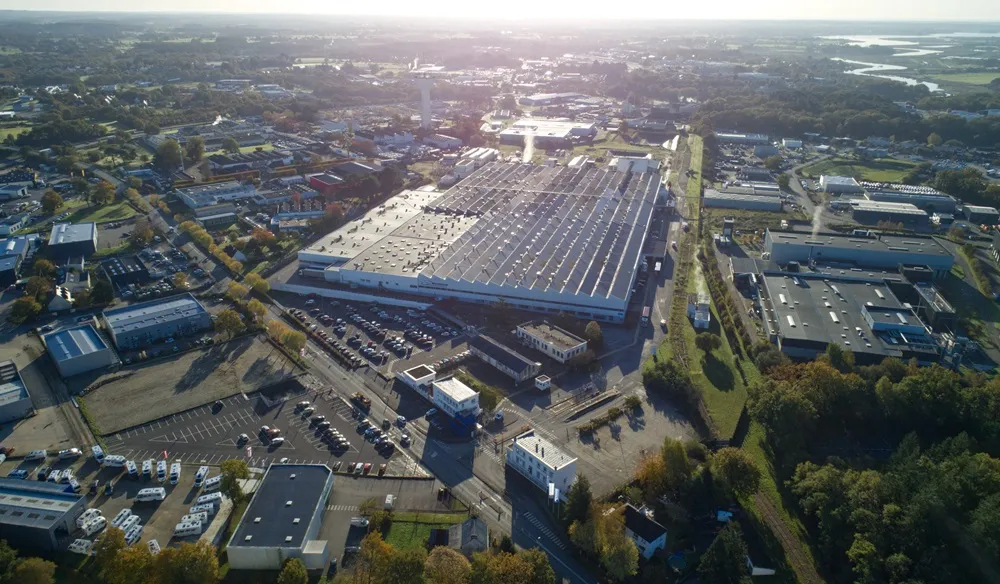 Overhead view of the Michelin Groups Vannes Site