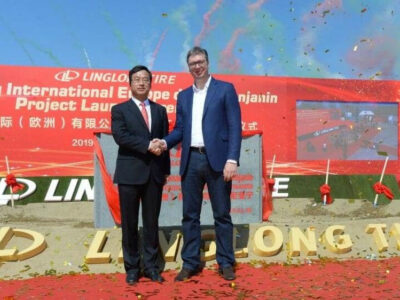 President Aleksandar Vucic at Linglong