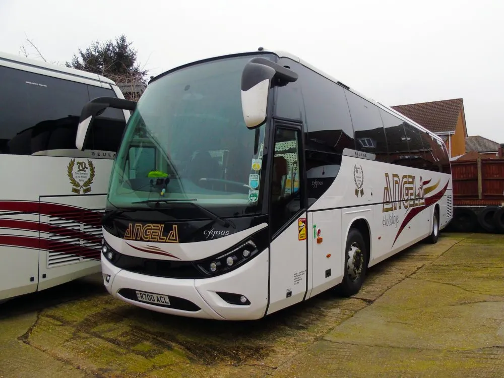 Image of a coach (bus) from the front angle