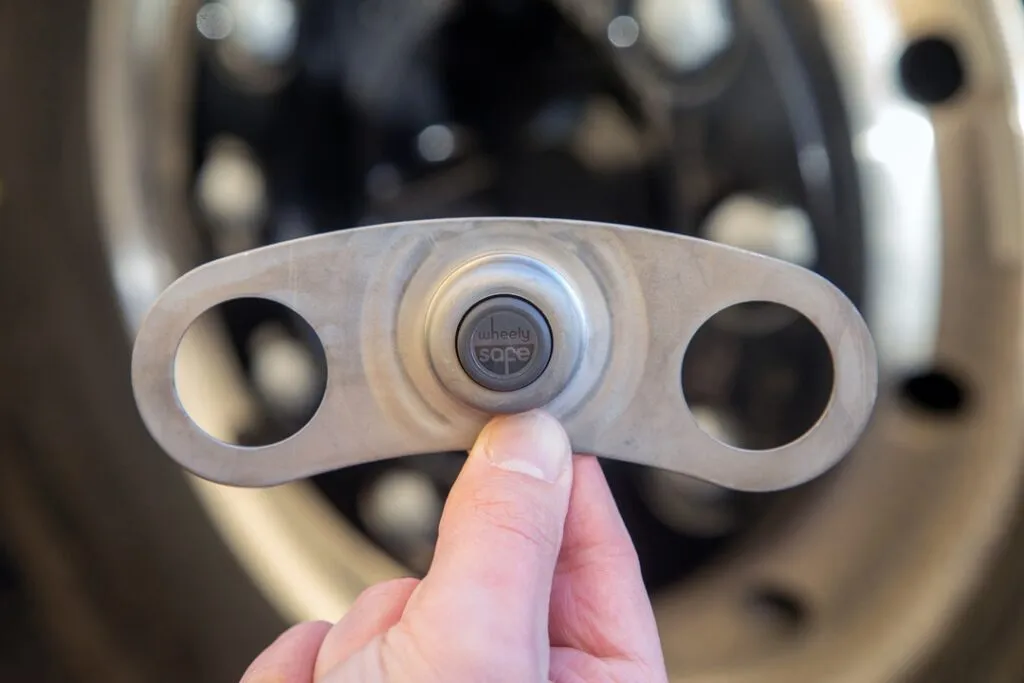 Wheely-Safe unit in hand