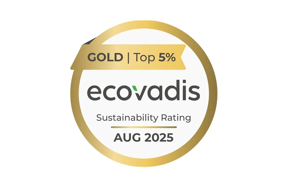 Triangle Tyre EcoVadis gold medal award 2025