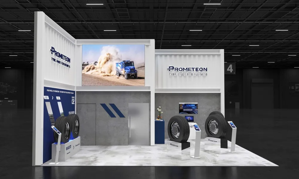 Prometeon mock-up stand for Solutrans