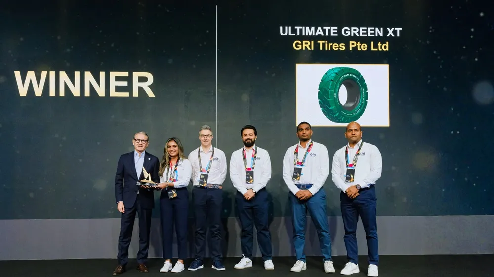 GRI Tires on stage at Automechanika Dubai