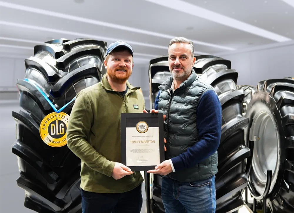 Tom Pemberton with Stephan Cimbal and MAXAM Tires at LAMMA 2026