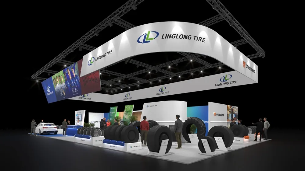 Image of Linglong Tire's exhibition stand for the Tire Cologne 2026 Stand Mock up