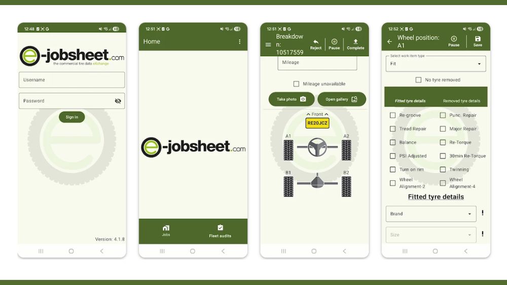 e-jobsheet app