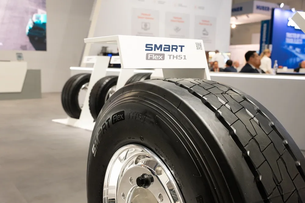 Image of a Hankook tyre close up